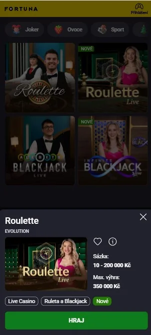 pravidiel rulety