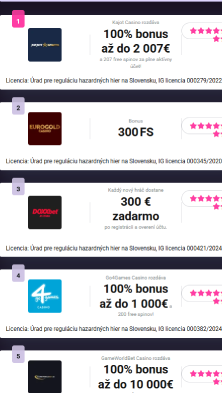 Vyber kasíno
