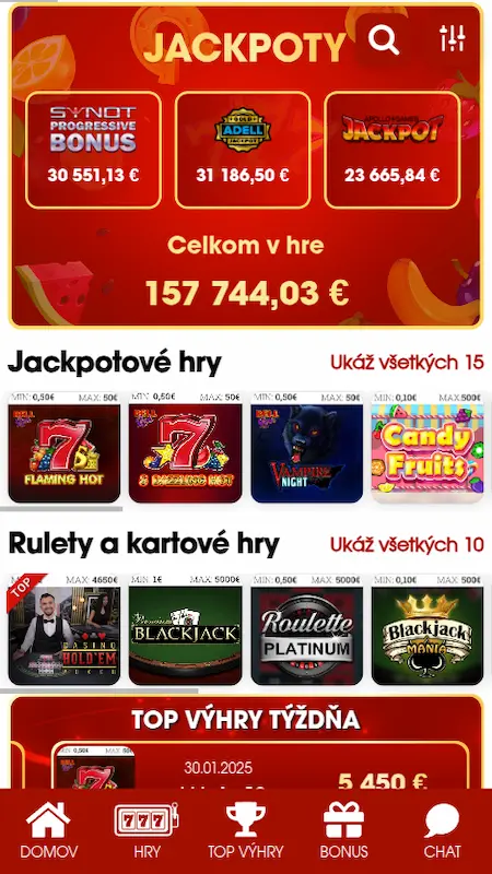 Jackpotové hry Monacobet