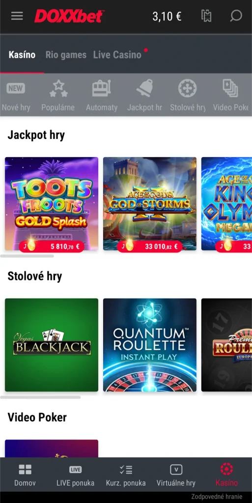 Kasíno games