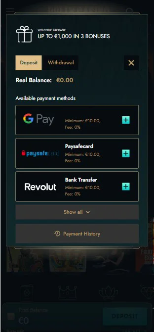 Výber g Pay