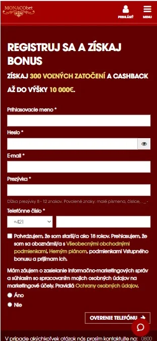 Zaregistrujte sa.