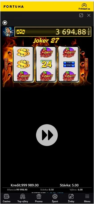 Obnovenie kreditu a pokračovanie.