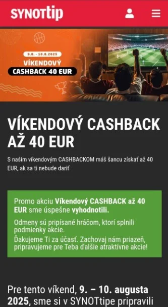 Cashback bonus