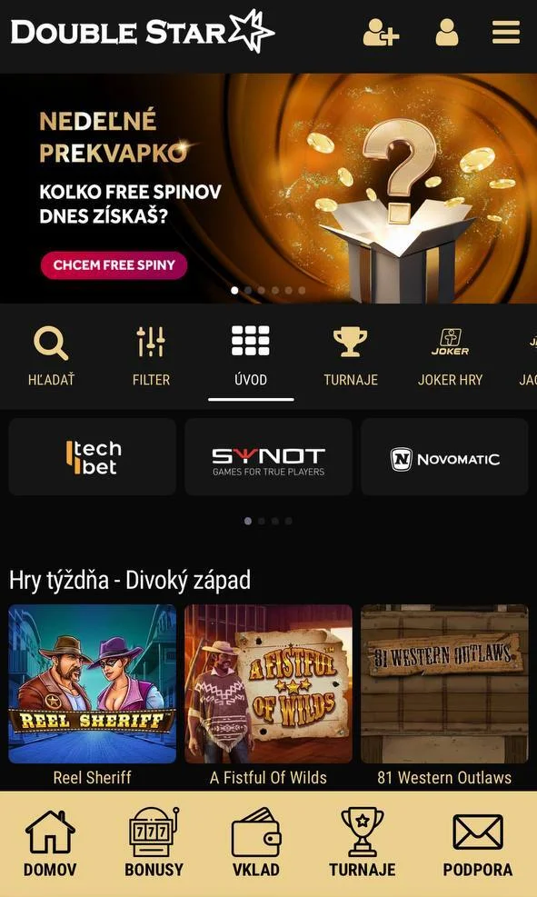 Hlavná stránka DoubleStar