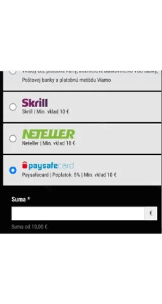 Vyplňte platobné údaje.