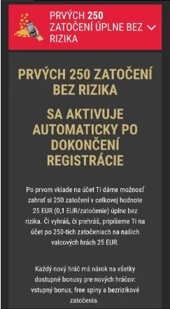 Bonus bez vkladu