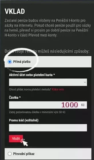 Vyber si platobnú metódu.