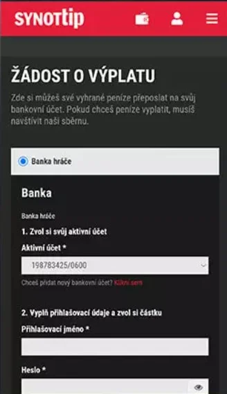 Doplň údaje o platbe.