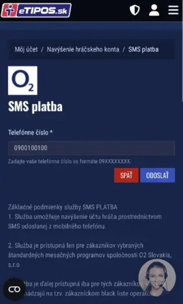 Uveďte platobné údaje potrebné