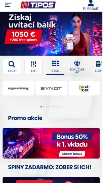 mobile a oficiálna aplikácia