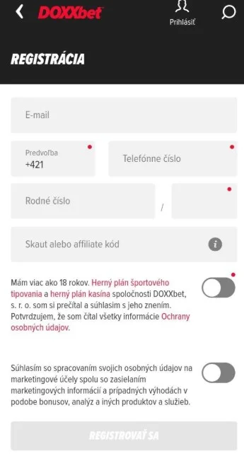 Prečítajte si a súhlaste s Podmienkami.