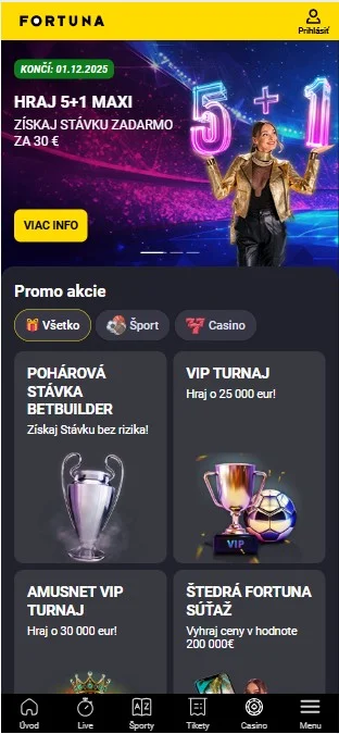 Fortuna promo kód 2025