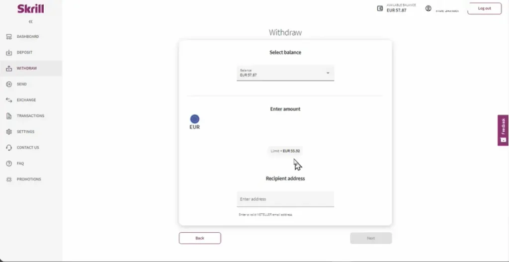 Skrill vybrať na kartu