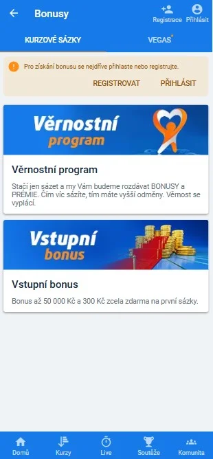 Bonus za vklad v kasíne Tipsport