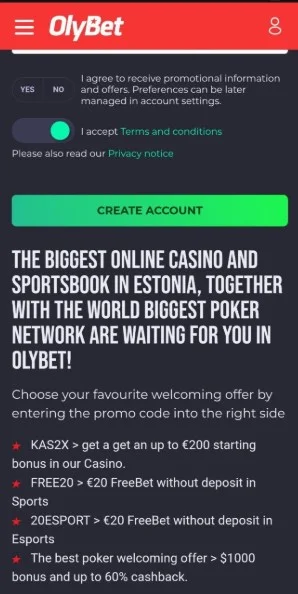 Potvrď podmienky a vek 18+.