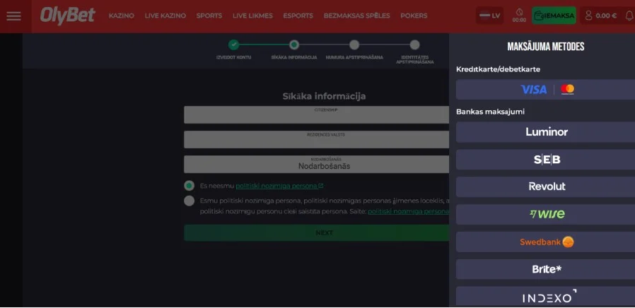 Olybet kasino online