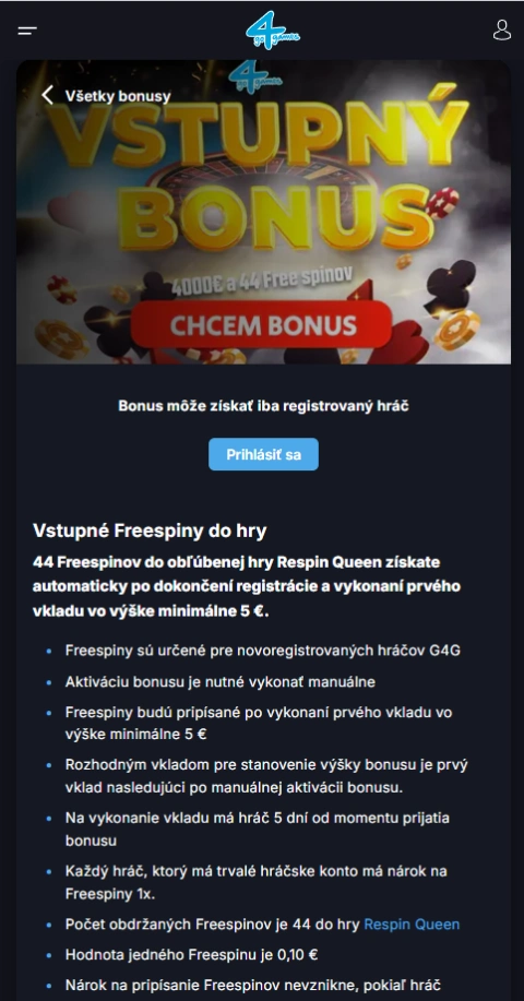 Bezplatné točenia pre hráčov