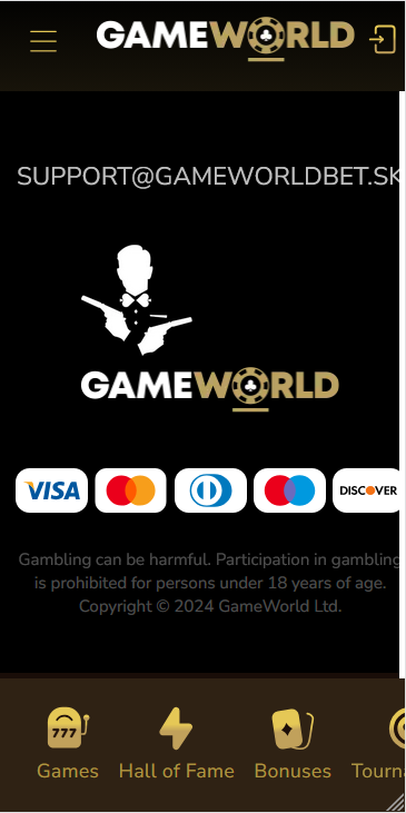 GameWorld Casino Vklady a výbery