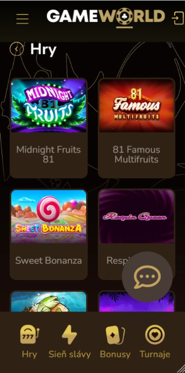 hry v GameWorld Casino
