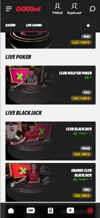 najlepšie legálne online kasína Texas Hold’em