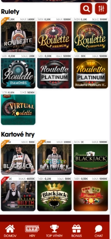 Prejdite do sekcie pokru