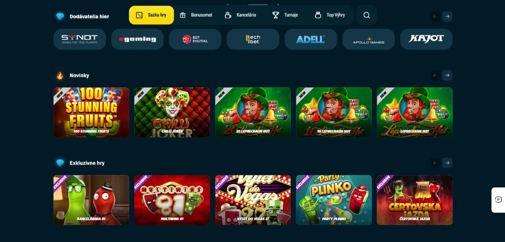 Sazka Hry Casino Ponuka hier