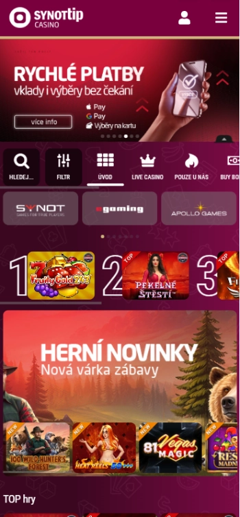 Sinottip s vkladom 5€