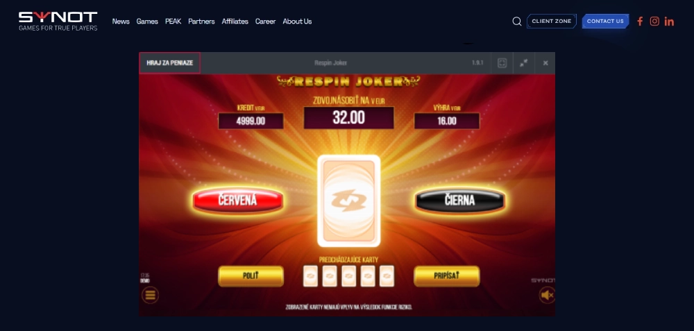 Špeciálne Funkcie Respin Joker demo