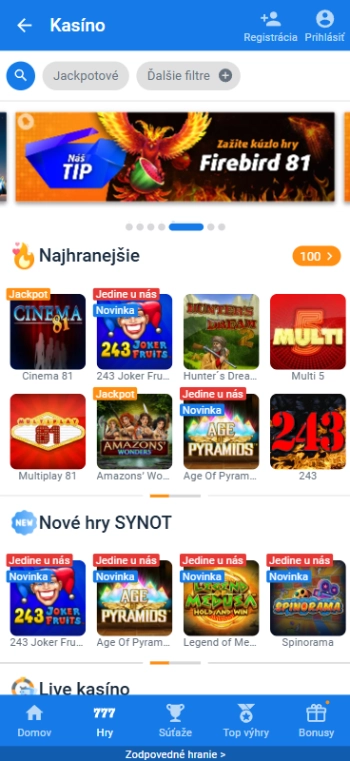 Tipsport s vkladom 10€