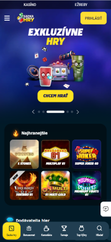 Vstup na web kasína