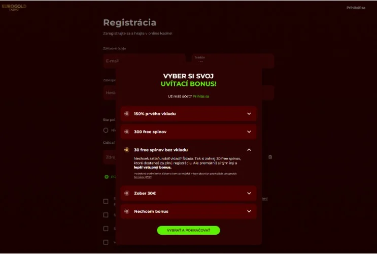 Eurogold promo kód 